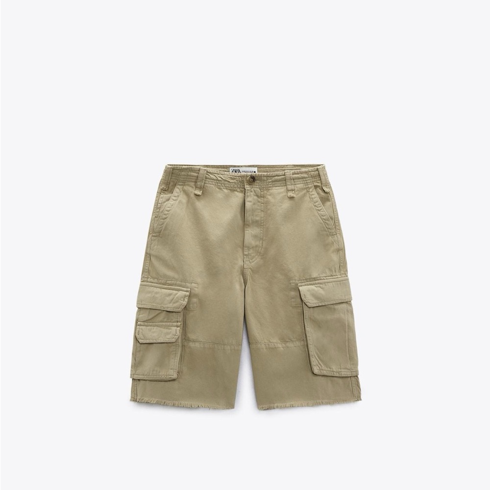 Zara Tan Cargo Shorts